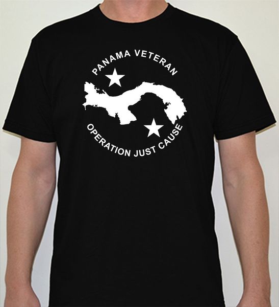 

2019 summer cotton tee shirt panama veteran t-shirt - operation just cause - fashion t-shirt