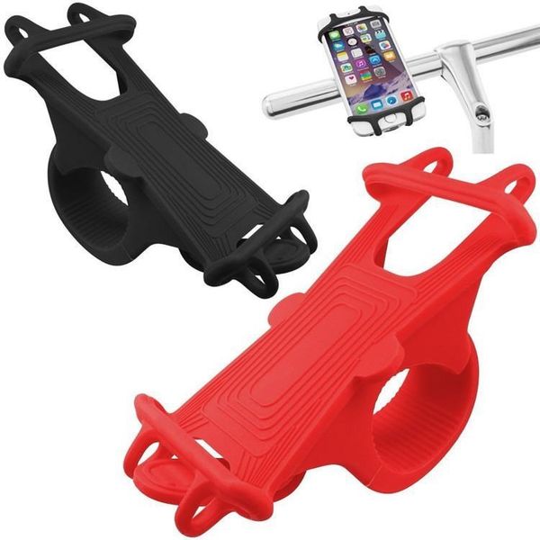 

cgjxs shockproof stable universal bike phone holder silicone elastic band handlebar adjustable gps phone bracket stand bicycle motorcycle mo