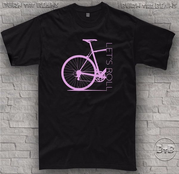 

cycling t shirt lets roll ride road mountain bike gift mtb t-shirt + women cartoon t shirt men new fashion tshirt(1