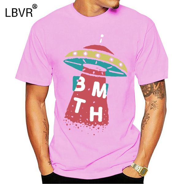 

bring me the horizon men's alien ufo t-shirt summer tee shirt