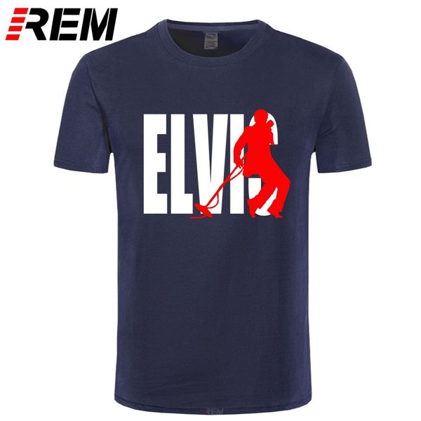 

rem cotton elvis presley the king cotton funny t shirt for men
