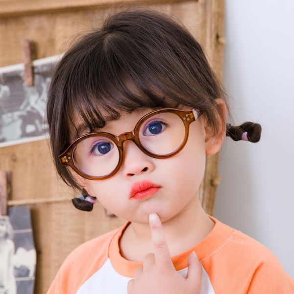 

new anti blu-ray children glasses b117 restoring ancient ways round flat box using the child online learning goggles, White;black