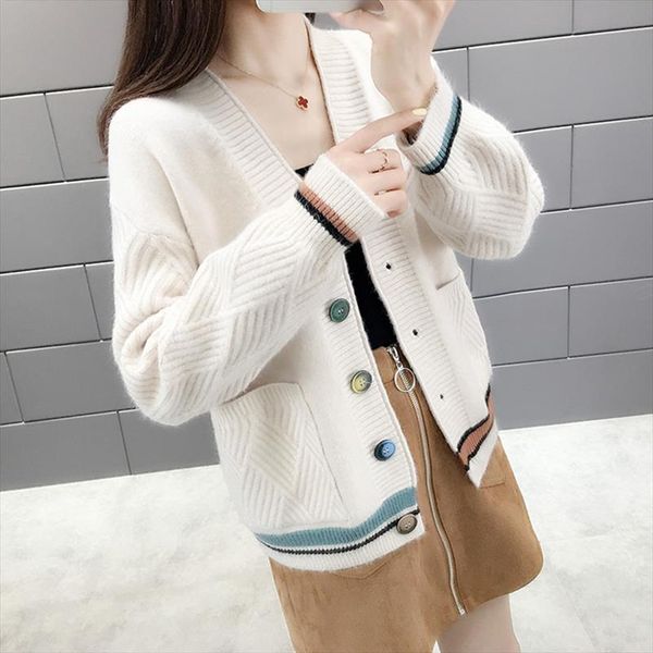 

fashion elegant warm autumn winter sweater cardigan women knitted winter sweater cardigan casual autumn white cardigan ns4396, White;black