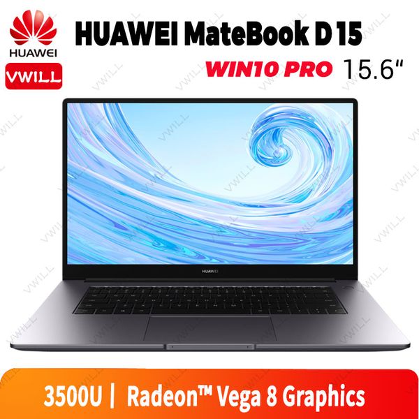 

15.6 inch huawei matebook d 15 lapamd ryzen r5-3500u 16gb ddr4 512gb ssd radeon vega 8 windows 10 pro english