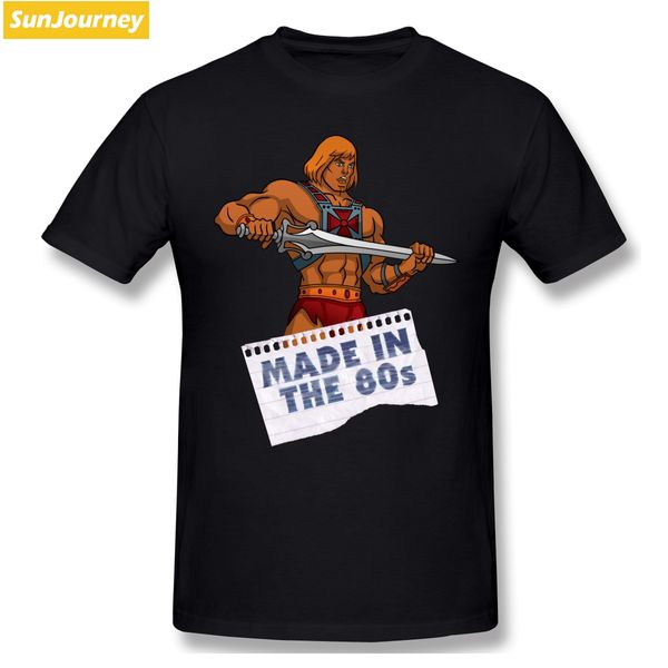 

made in the 80s he-man masters of the universe t-shirt men plus size o-neck cotton short sleeve custom men t shirt