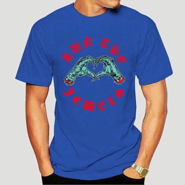 

run the jewels men's zombie hands slim-fit t-shirt-4900d