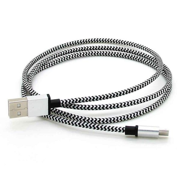 

10pcs 1m/2m/3m braided fabric micro usb 2.0 v8 cord data &sync charger charging cable for android smart phone cell