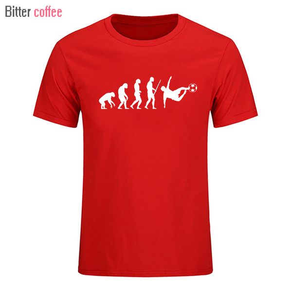 

bitter coffee men t-shirts cotton evolution of man football printing tee shirt summer short sleeve men's t shirts male funny