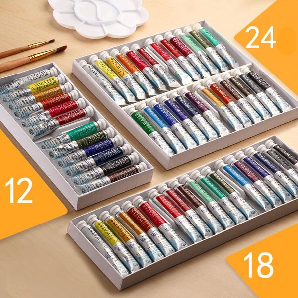 

12/18/24 colors 9ml watercolor paint set artist-level master watercolor paint art supplies