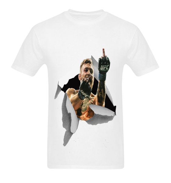 

connor mc gregor 3d model white t shirt s-2xl size