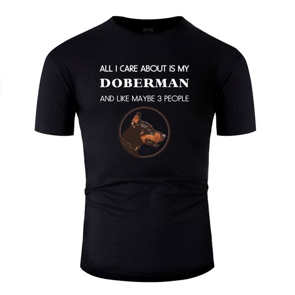 

vintage doberman - all i care about is my doberman... and tshirt men cotton women t-shirts 2020 gents