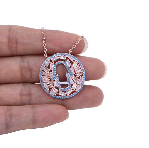 

chains luxury sparking baguette cubic zirconia cz rose gold color fatima's hand boho statement necklace, Silver