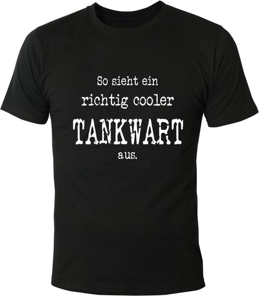 

новое высокое качество короткие рукава хлопок тис так sieht ein richtig cooler tankwart aus. herren t-рубашка тройника geschenk mencool трой