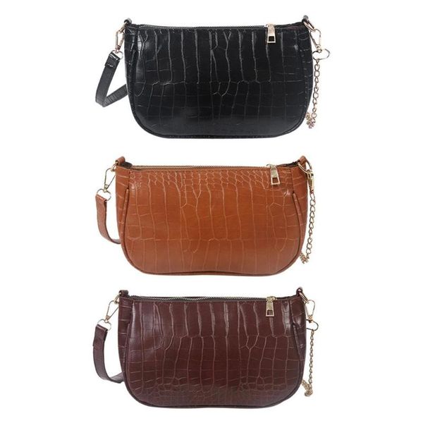 

fashion leather crossbody handbag women solid retro shoulder messenger bag