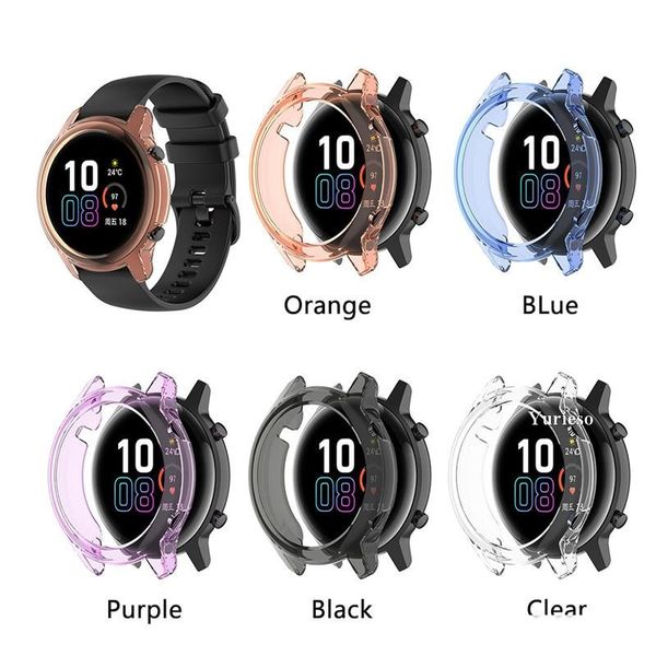

watch cover tpu clear frame protector covers for magic watch2 42mm 46mm watch protective case cover for garmin venu promotion