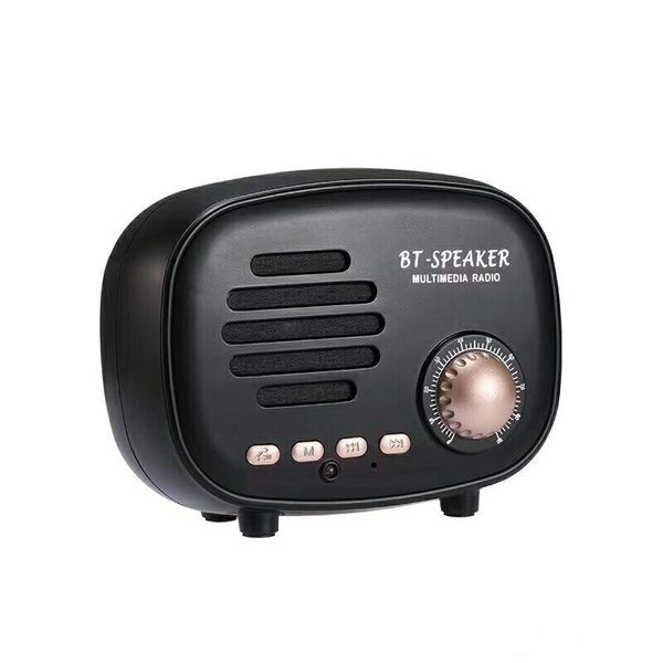 

classic retro mini portable wireless bluetooth speaker stereo subwoofer multimedia radio u disk tf hands-mobile phone universal gift