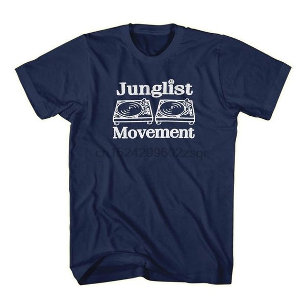 

junglist movement rare classic retro jungle music blue navy t-shirt s-3xl