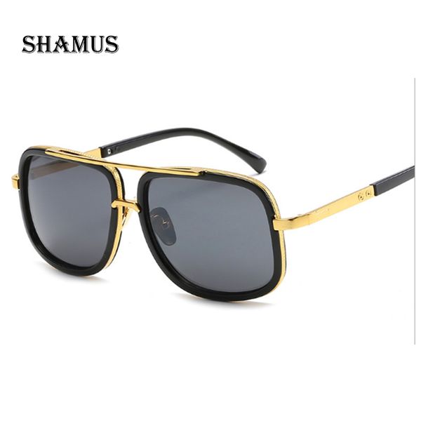 

shamus classic sunglasses men 2020 designer sunglasses metal eyewear steampunk lens oversized eyeglasses sunglass, White;black