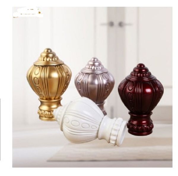 

2020 creative round pattern roman head seat door and window hardware curtain accessories pvc durable material roman pole head seat