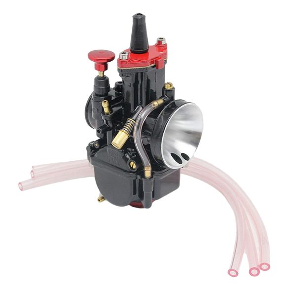 

universal 24mm 100-350cc atv carburetor with nozzles for pwk black