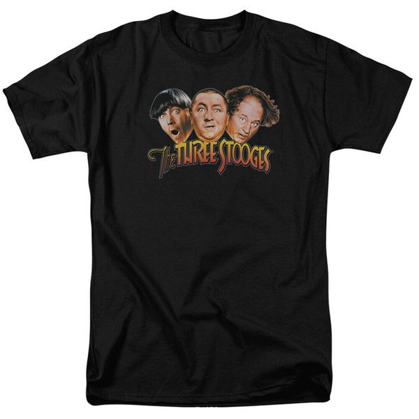 

три stooges три head logo лицензионной взрослой футболка tee tshirt tee shirt