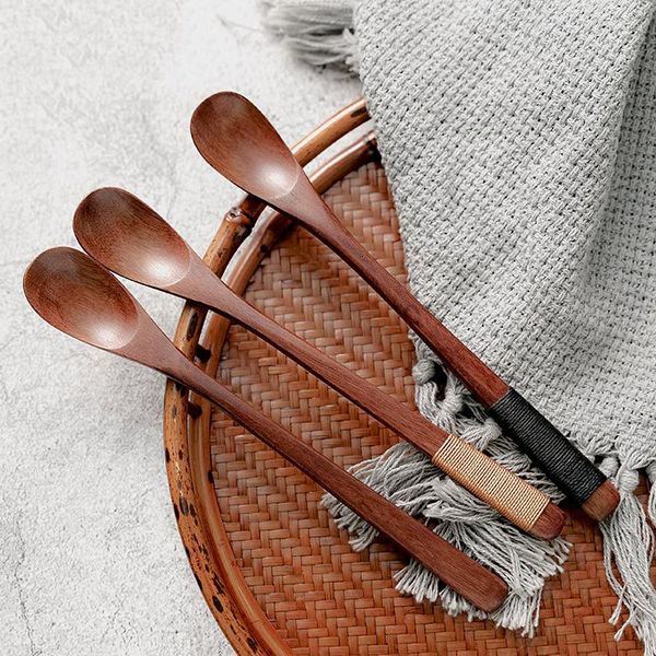 

wooden milk honey spoon with long handle coffee stirring spoon stir stick kitchen accessories