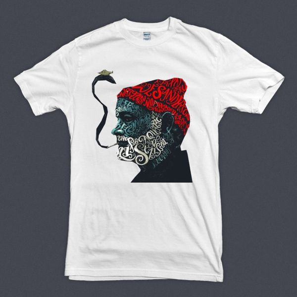 

men t-shirts fashion 2019 new summer art tee shirts new zissou bill murray t-shirt classic movie captain muscle shirt