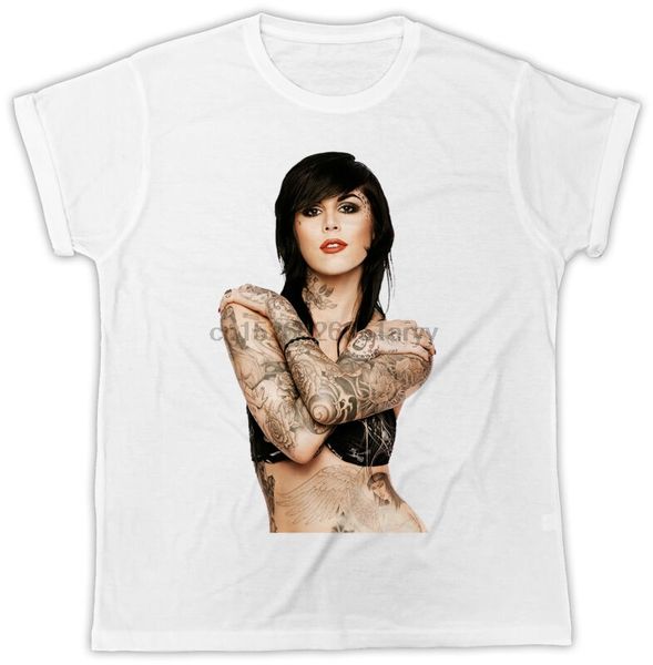 

kat von d hug tattoo girl mens t shirt designer summer short sleeve tshirt