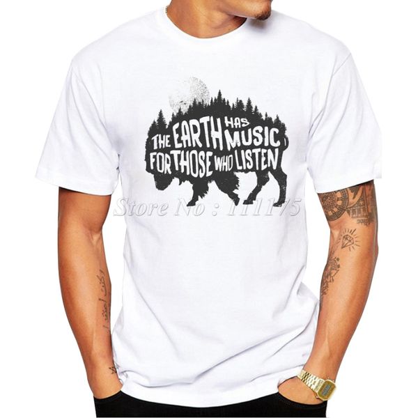 

2019 new arrivals fashion the music of nature printed men's t shirt cool casual style t-shirt