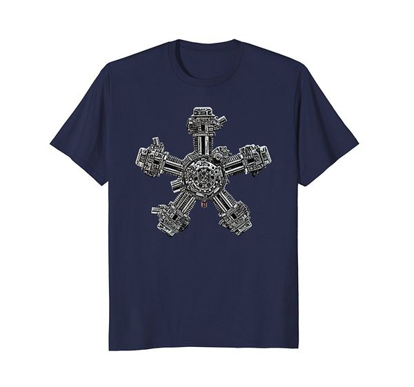 

2019 fashion mens radial aircraft air plane engine graphic t-shirt tee shirt