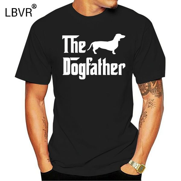 

new style the dogfather t shirt mens dachshund dog tshirt for and girl natural female t-shirts 100% cotton comics hip hop