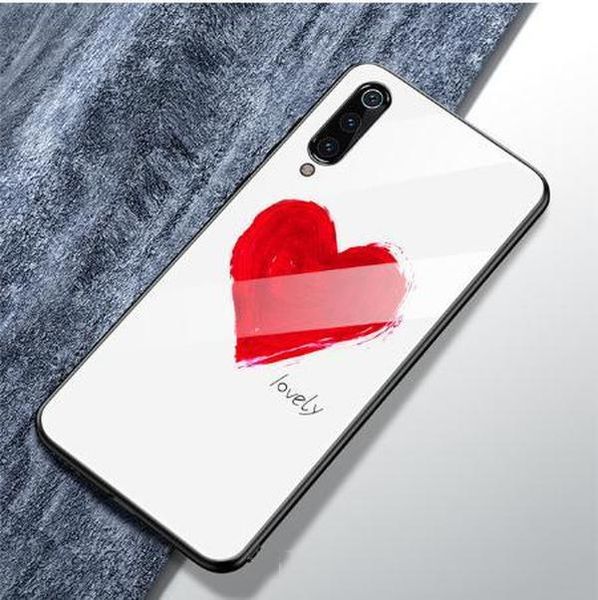 

tempered glass phone case for samaung galaxy a10 a20 a30 a40 a50 a60 a70 a90 m20 a7 2018 a750 pattern cover tpu flower cute soft edge cases