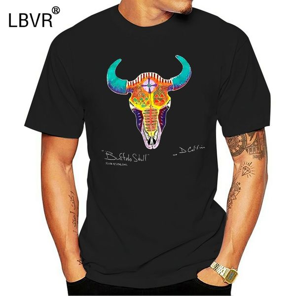 

vintage buffalo skull doug coffin santa fe souvenir t shirt usa