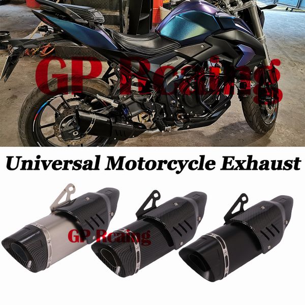 

51mm universal motorcycle gp exhaust modified muffler db killer escape moto heat shield cover for gsx-s750 z750 z800 ninja r3 r6