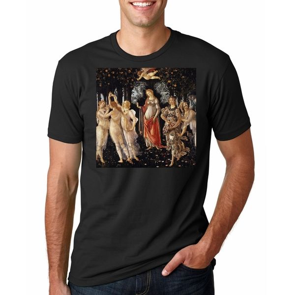 

t shirt men funny tshirt sandro botticelli - primavera graphic men t-shirt