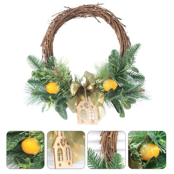 

1pc emulation wreath door hanging wreath home wall decoration for home