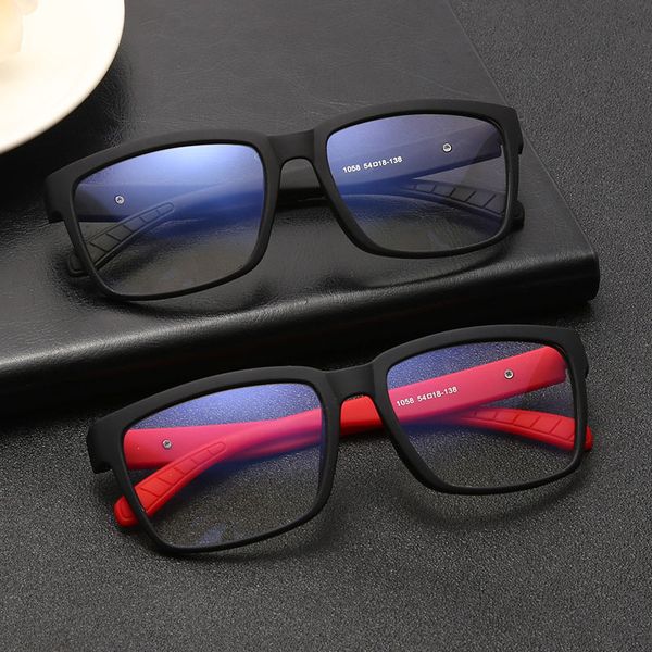 

sunglasses retro square anti blue light plain glasses women men classic vintage optical spectacle myopia eyeglasses frames, White;black
