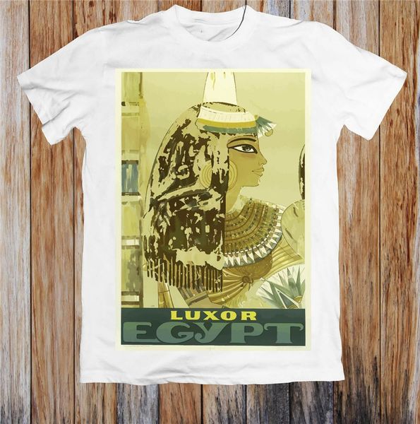 

vintage travel poster luxor egypt t shirt summer style casual wear tee shirt