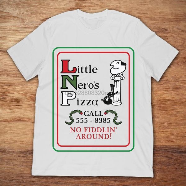 

brand little nero pizza call 555-8385 no fiddling around t-shirt men short sleeve t-shirt
