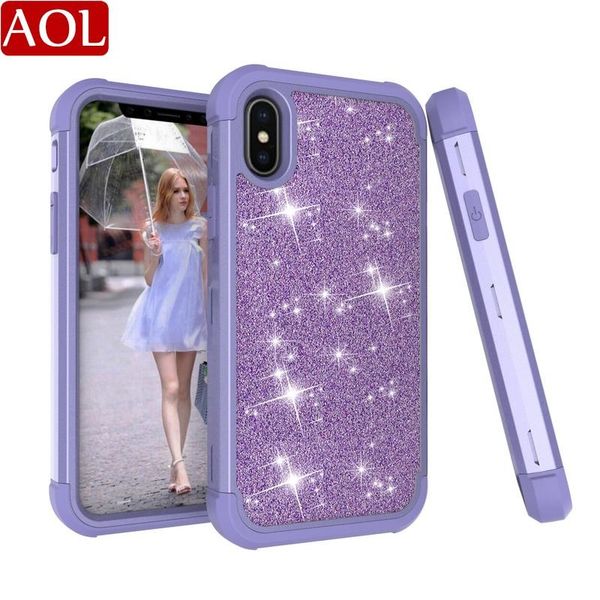 

luxury bling case for iphone 11 pro x xs max xr 8 7 6 6s plus armor shockproof hybrid phone cover for galaxy note 9 s10e s10 s9 plus j7 2018