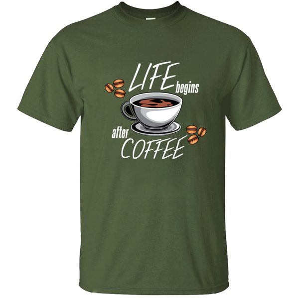 

round neck life begins after coffee men's t-shirt men t shirt tee shirt basic solid print short sleeve 2020 cool 2020