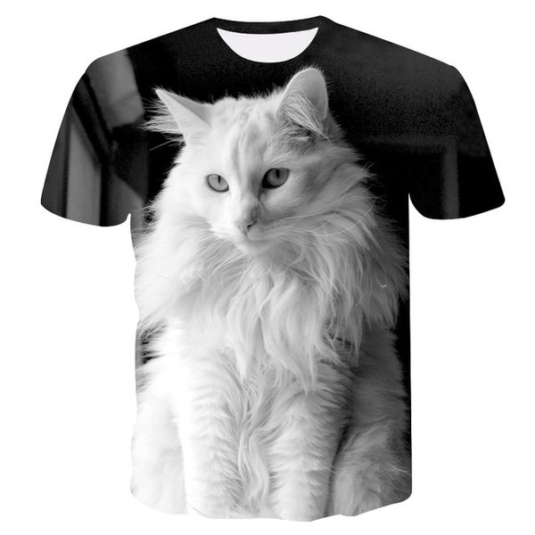 

summer 3d print animal men newst kitten print lovely cat 3d design male 3d print shirts hentai comics horror men clothing