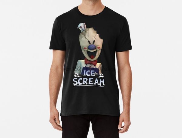 

men funy t-shirt mobile horror game ice scream tshirs women t shirt