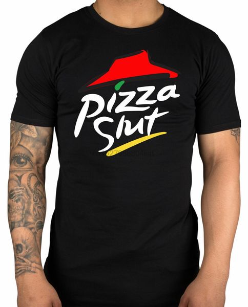 

new 6629-pizza slut funny parody pizza hut fast t shirt size s-5xl