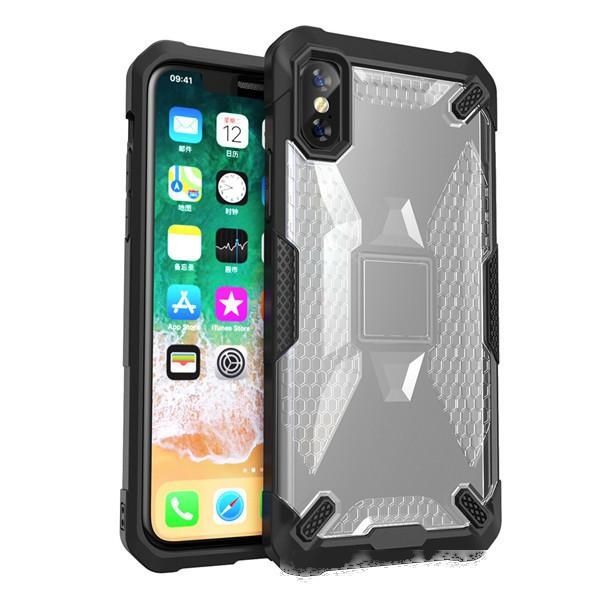 

rugged protective shockproof phone case for iphone xr xs max x 6 6s 7 8 plus bumper hard pc back cover anti slip armor shell