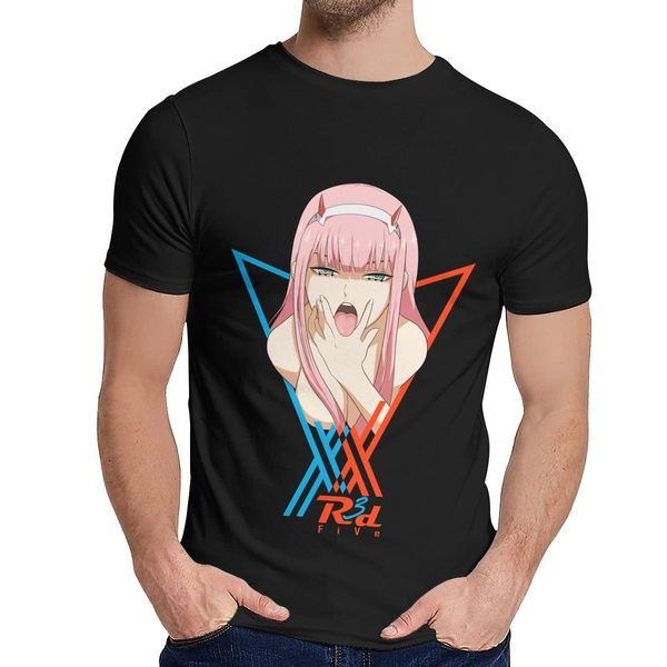 

aawaii zero two anime darling in the franxx t shirt100% cotton classic round neck cartoon design t-shirt