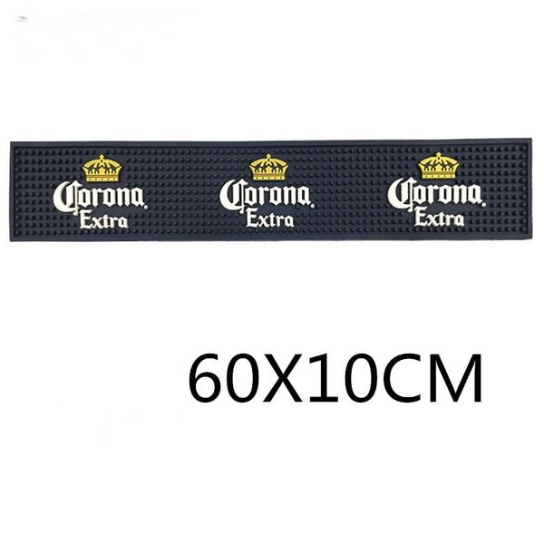 

corona black/white pvc rubber bar mats universal counter pad plastic rubber table mat pads t200524