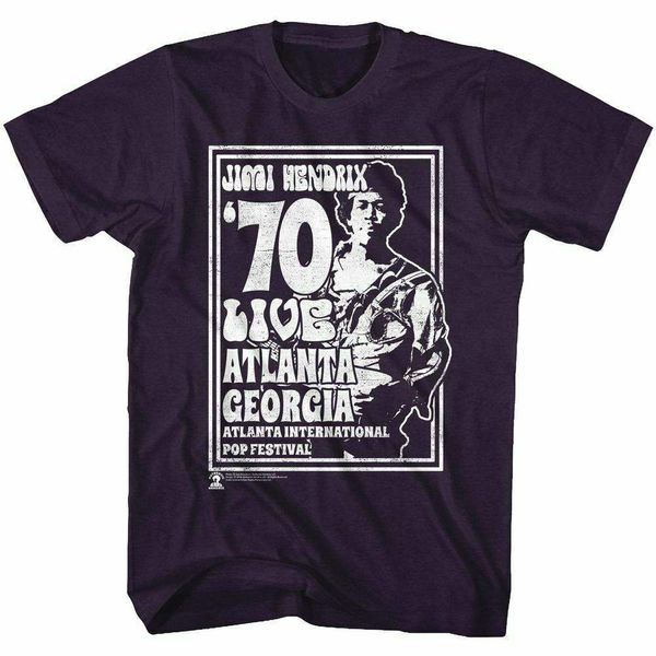 

Jimi Hendrix Atlanta 70 American classics adult T shirt