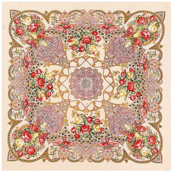 

100% silk scarf women bohemia geometric flowers printing bandana square scarves wraps female foulard silk hijab lady bufandas bbynyf, Black