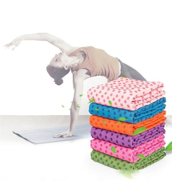 

silicone dot yoga blankets towels anti slip yoga towel mats fitness exercise blanket outdoor camping tent beach towels yoga pilates pad